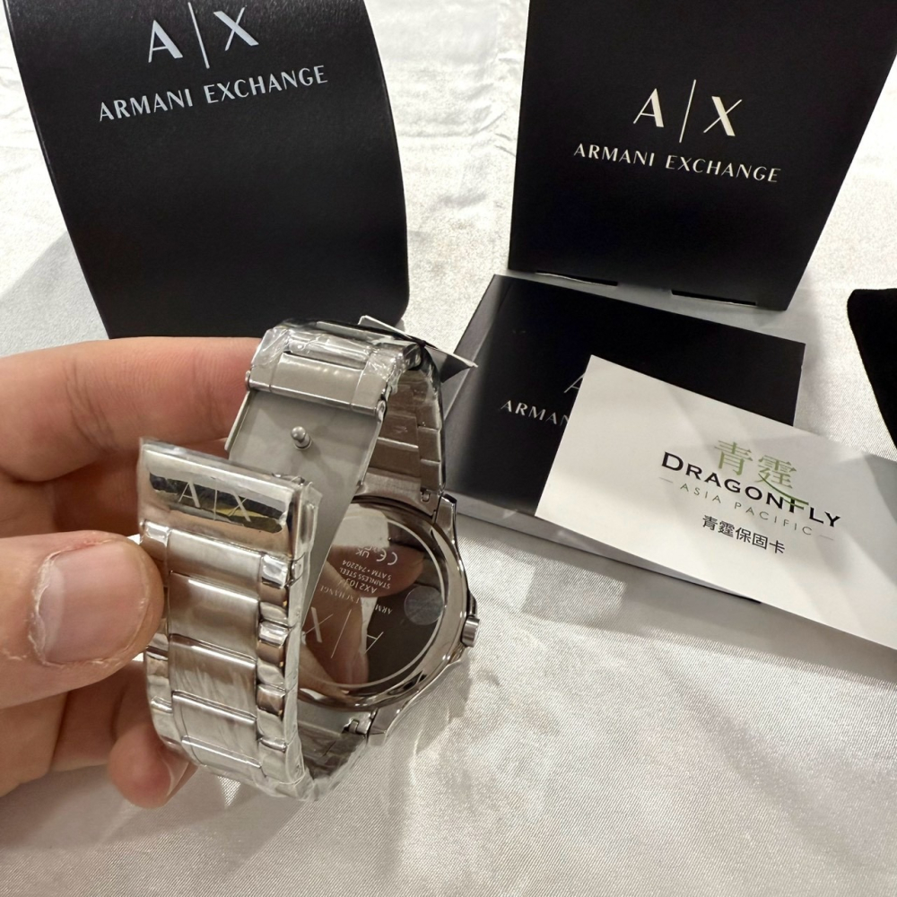【AX｜全新】現貨 ARMANI EXCHANGE 手錶 石英錶 男款 公司貨 橡膠錶｜Little Bee 小蜜蜂精品-細節圖4