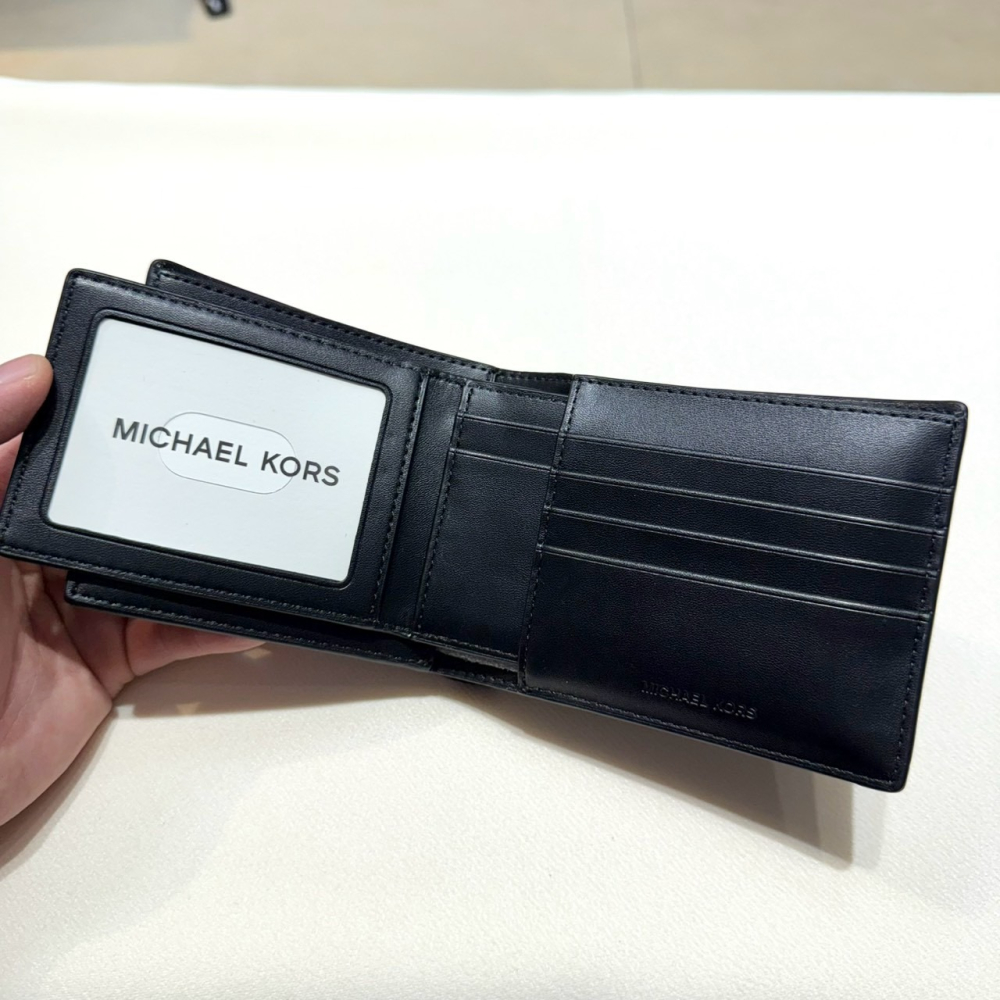 【MK｜全新】現貨 MICHAEL KORS 錢包 短夾 二合一 咖 防刮紋 八卡短夾｜Little Bee 小蜜蜂精品-細節圖3