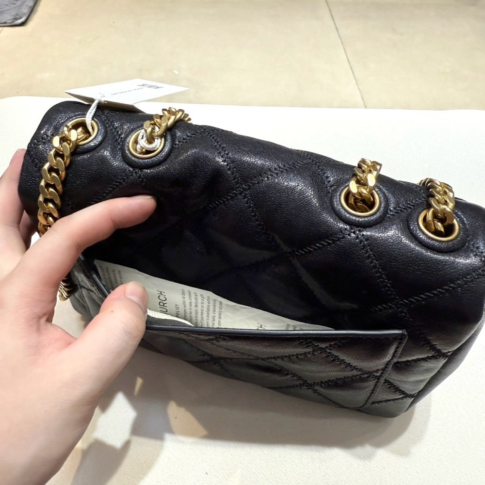 【TB｜全新】現貨 TORY BURCH 包包 掀蓋包 金標 WILLA 鍊條包｜Little Bee 小蜜蜂精品-細節圖3