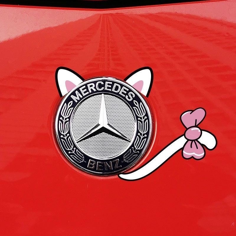 汽車車標裝飾貼 卡通車標貼 可愛造型貼紙-細節圖5