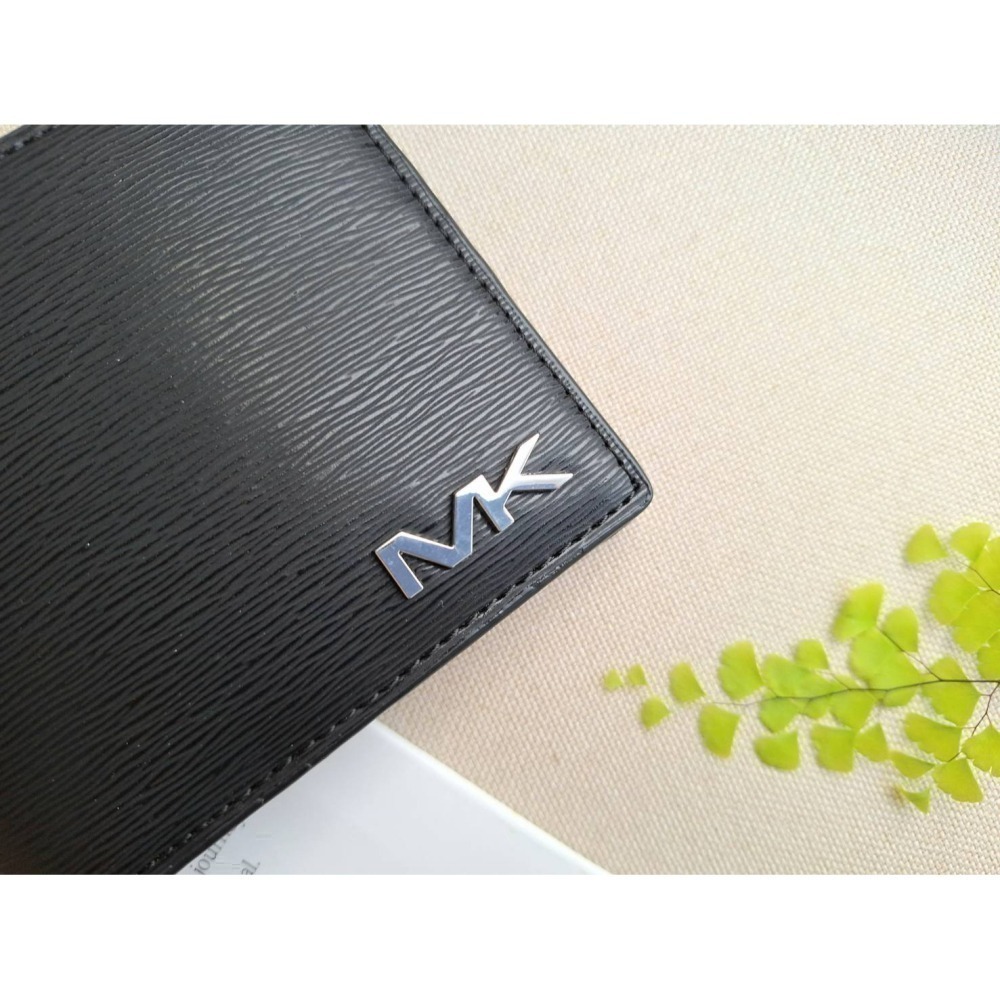 【現貨】Michael Kors MK男短夾 新款水波紋 防刮皮革 雙鈔票層 送禮 禮物 可快速出貨 🐶美國代購正品-細節圖10