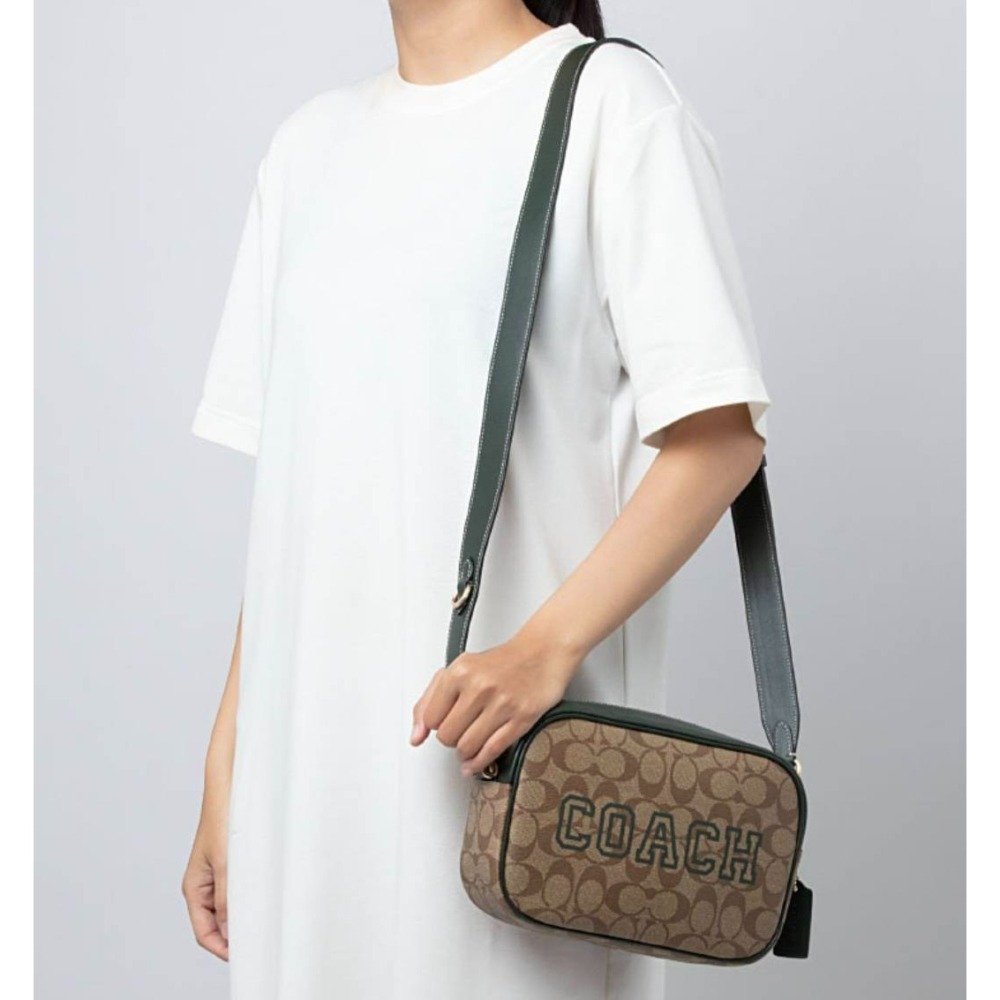 【現貨】Coach 相機包 學院風 中款相機包 側背包 斜背包 可放長夾 快速出貨 🐶美國代購正品-細節圖10