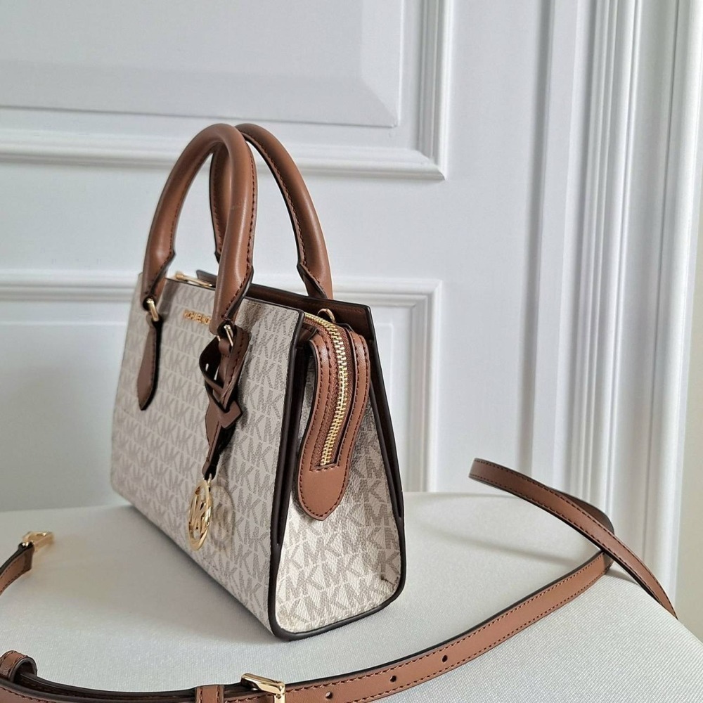 【現貨】MICHAEL KORS Mk SHEILA  三層小托特 手提包 斜背包 可快速出貨 🐶美國代購正品-細節圖5