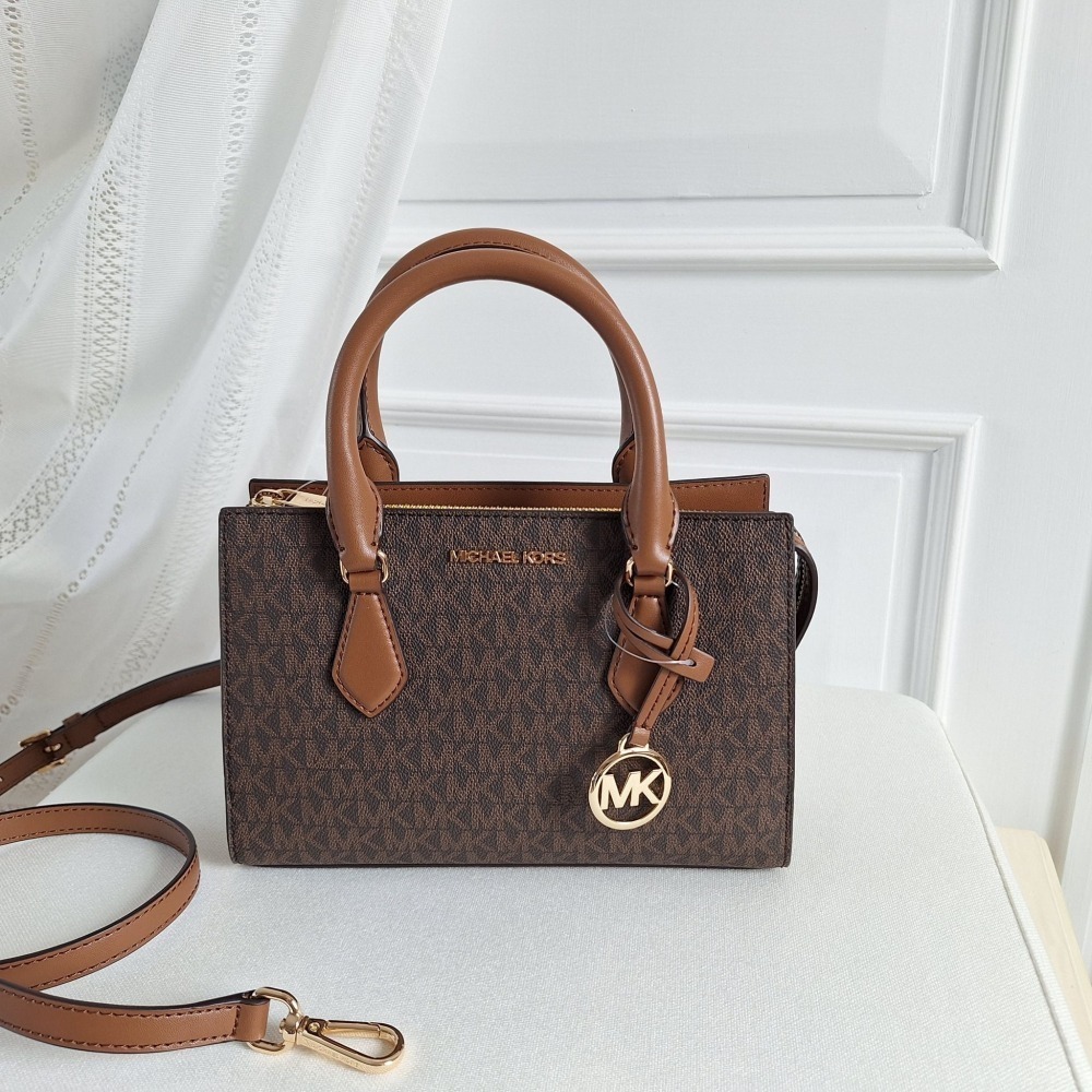【現貨】MICHAEL KORS Mk SHEILA  三層小托特 手提包 斜背包 可快速出貨 🐶美國代購正品-細節圖6