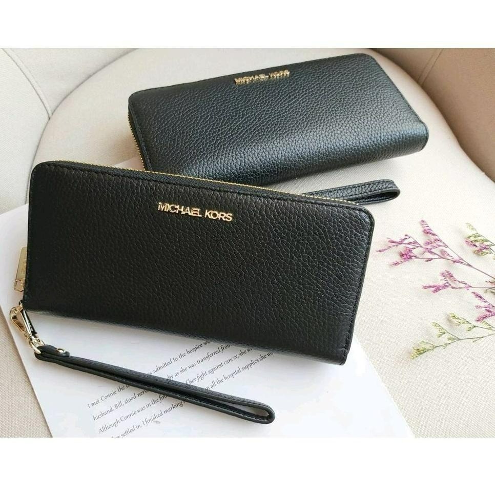 【現貨】MICHAEL KORS Mk長夾 全開式拉鍊長夾 附手拿帶 卡王 禮物 可快速出貨 🐶美國代購正品-細節圖3