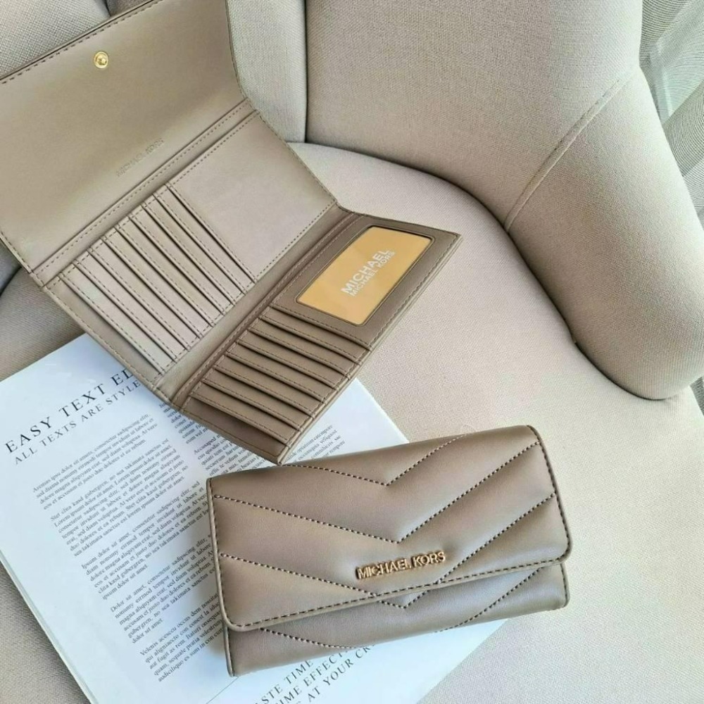 【現貨】MICHAEL KORS MK長夾  翻蓋釦式 多卡層 禮物 可快速出貨 🐶美國代購正品-細節圖3