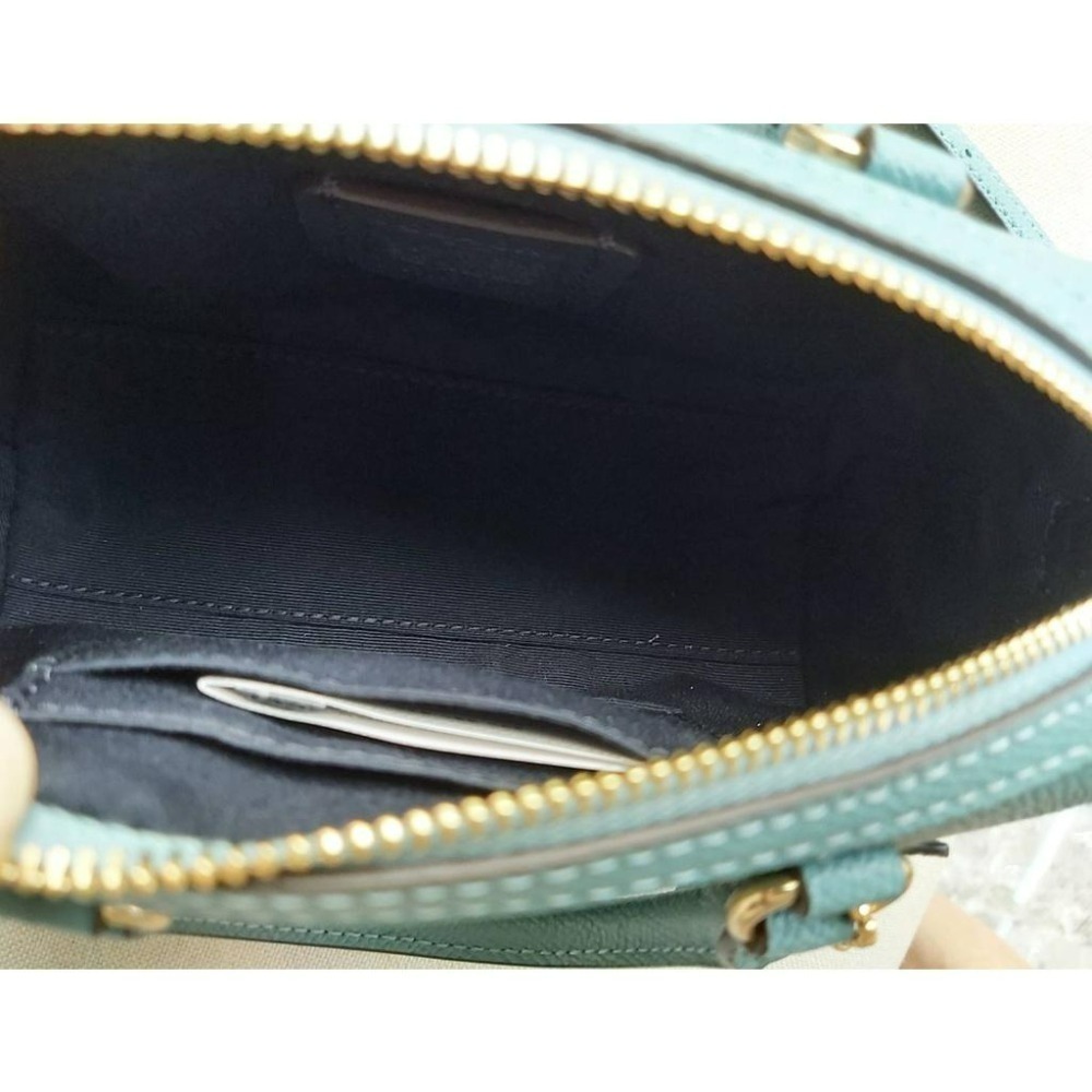 【現貨～湖水綠】Coach 迷你波士頓包 手提 側背 斜背包 迷你包 可快速出貨 🐶美國代購正品-細節圖6