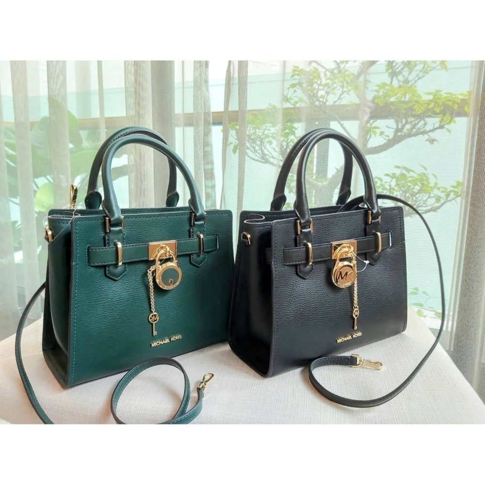 【現貨】MICHAEL KORS  MK Hamilton鎖頭包 手提 斜背包 可快速出貨 🐶美國代購正品-細節圖3