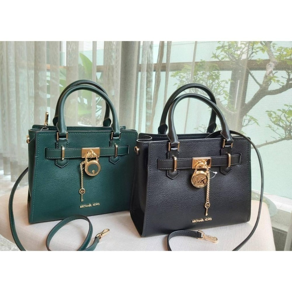 【現貨】MICHAEL KORS  MK Hamilton鎖頭包 手提 斜背包 可快速出貨 🐶美國代購正品-細節圖4