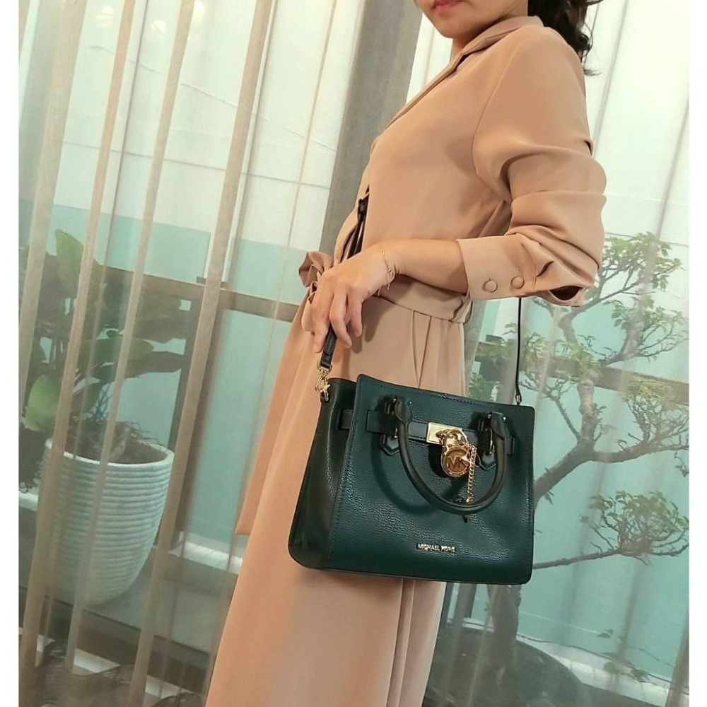 【現貨】MICHAEL KORS  MK Hamilton鎖頭包 手提 斜背包 可快速出貨 🐶美國代購正品-細節圖9