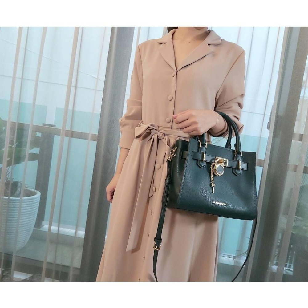 【現貨】MICHAEL KORS  MK Hamilton鎖頭包 手提 斜背包 可快速出貨 🐶美國代購正品-細節圖11