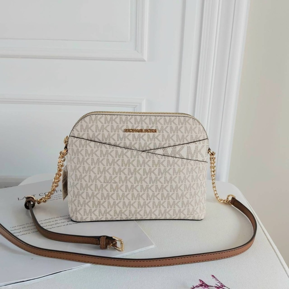 【現貨】Michael Kors MK 貝殼包 新款 防刮皮革 側背 斜背包 3色任選 可快速出貨🐶美國代購正品-細節圖9