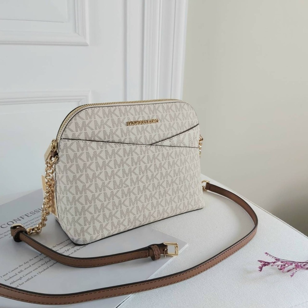 【現貨】Michael Kors MK 貝殼包 新款 防刮皮革 側背 斜背包 3色任選 可快速出貨🐶美國代購正品-細節圖10