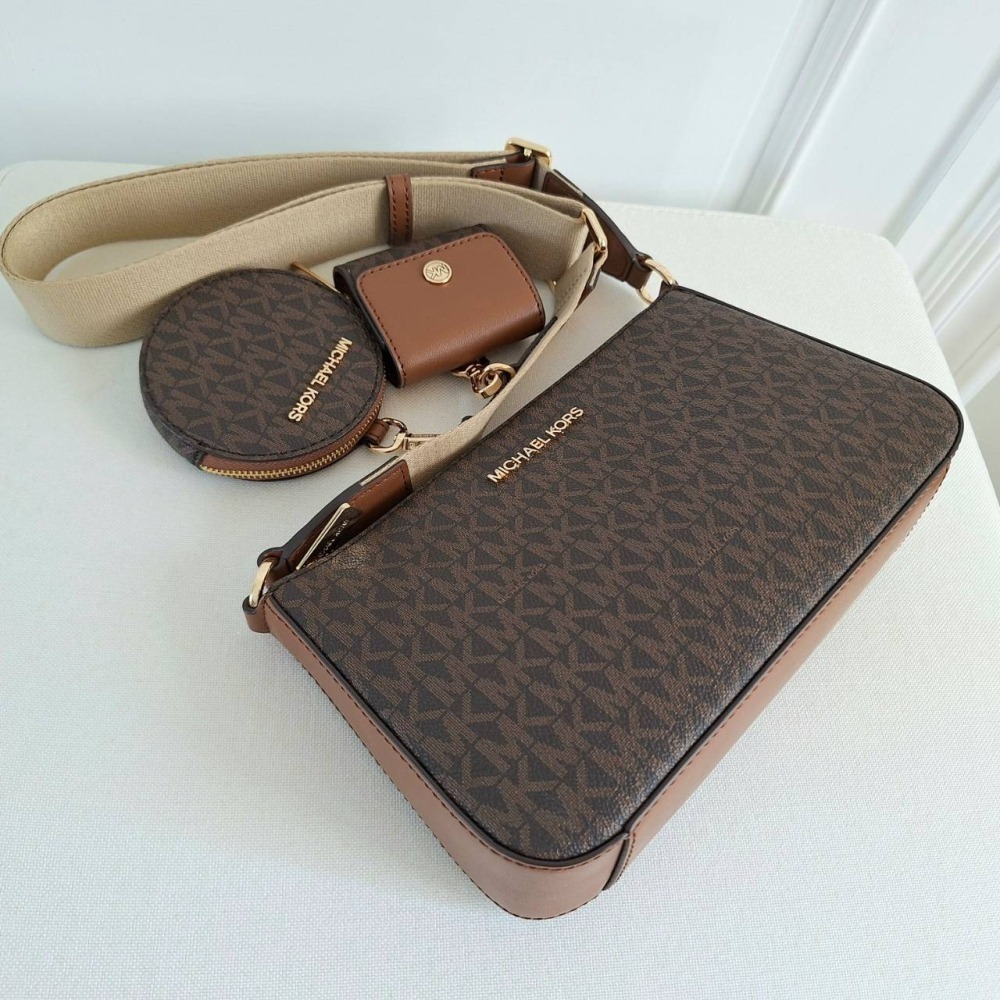 【現貨】Michael kors MK 三合一 麻將包 側背包 斜背包 可快速出貨 🐶美國代購🇺🇲 正品-細節圖5