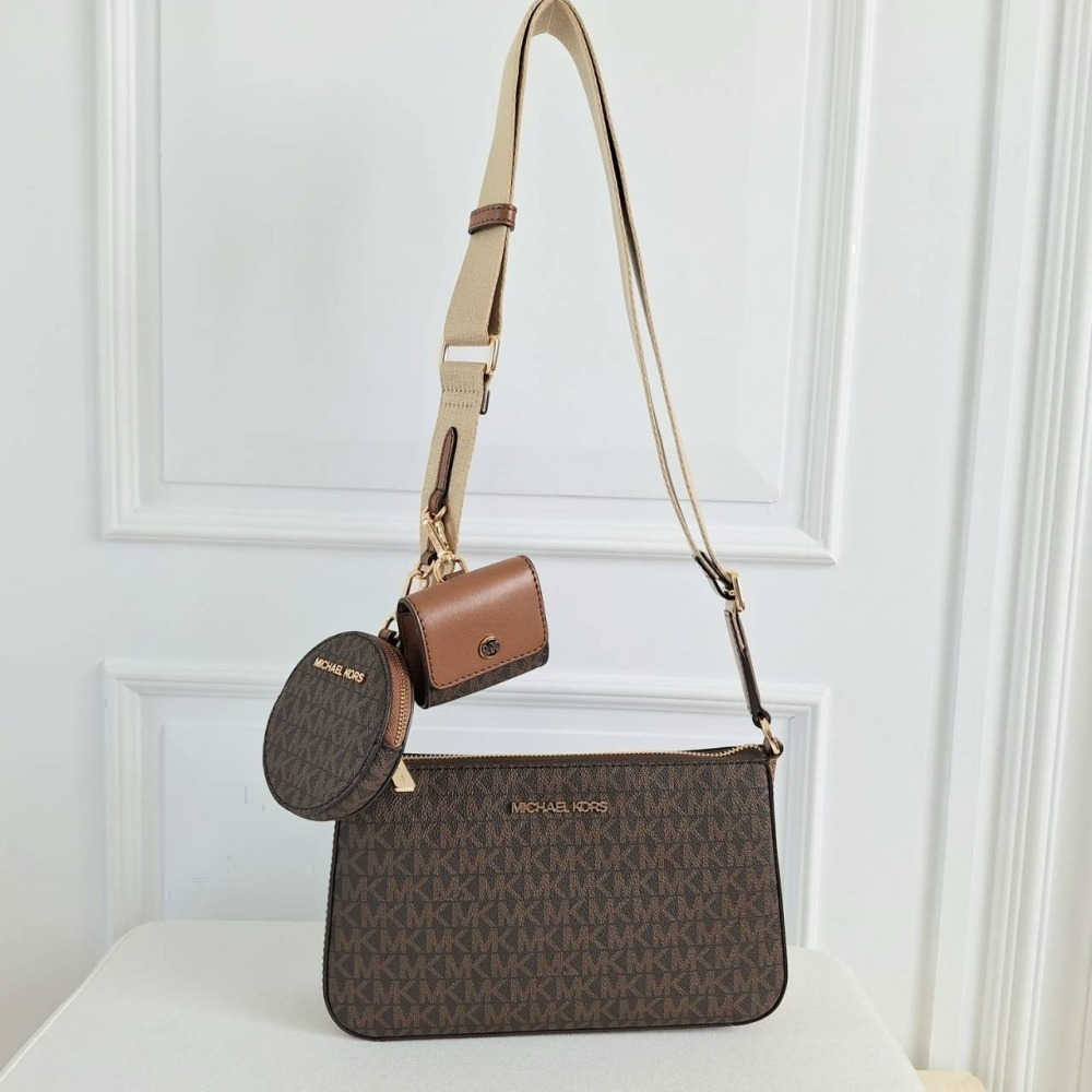 【現貨】Michael kors MK 三合一 麻將包 側背包 斜背包 可快速出貨 🐶美國代購🇺🇲 正品-細節圖3