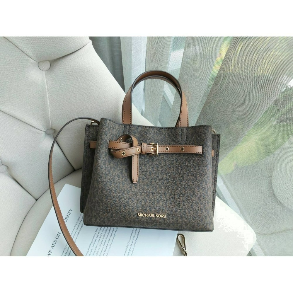 【現貨】Michael Kors Mk Emilia禮物包 托特包 手提包 肩背包 大款 可快速出貨🐶美國代購正品-細節圖8