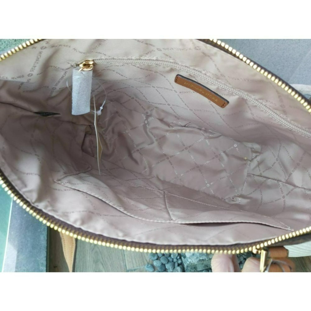 【現貨】MICHAEL KORS MK 雙側口袋 防刮皮革 托特包 可放A4  快速出貨 🐶美國代購正品-細節圖10