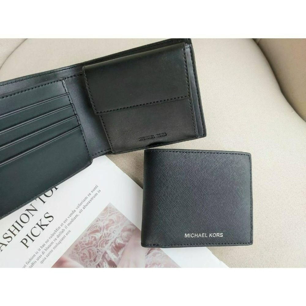 【現貨】Michael Kors MK男短夾 雙鈔票層 有零錢袋 卡夾款 送禮 禮物 快速出貨🐶美國代購正品-細節圖3
