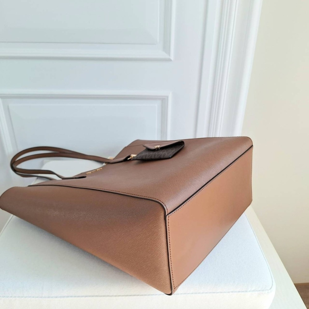 【現貨】MICHAEL KORS Mk Vincent 二合一 大托特包 防刮皮革 可放筆電 快速出貨 🐶美國代購正品-細節圖5