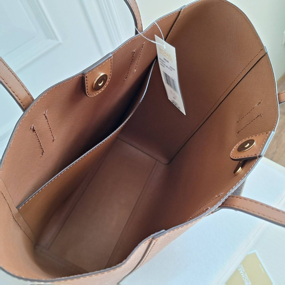 【現貨】MICHAEL KORS Mk Vincent 二合一 大托特包 防刮皮革 可放筆電 快速出貨 🐶美國代購正品-細節圖6