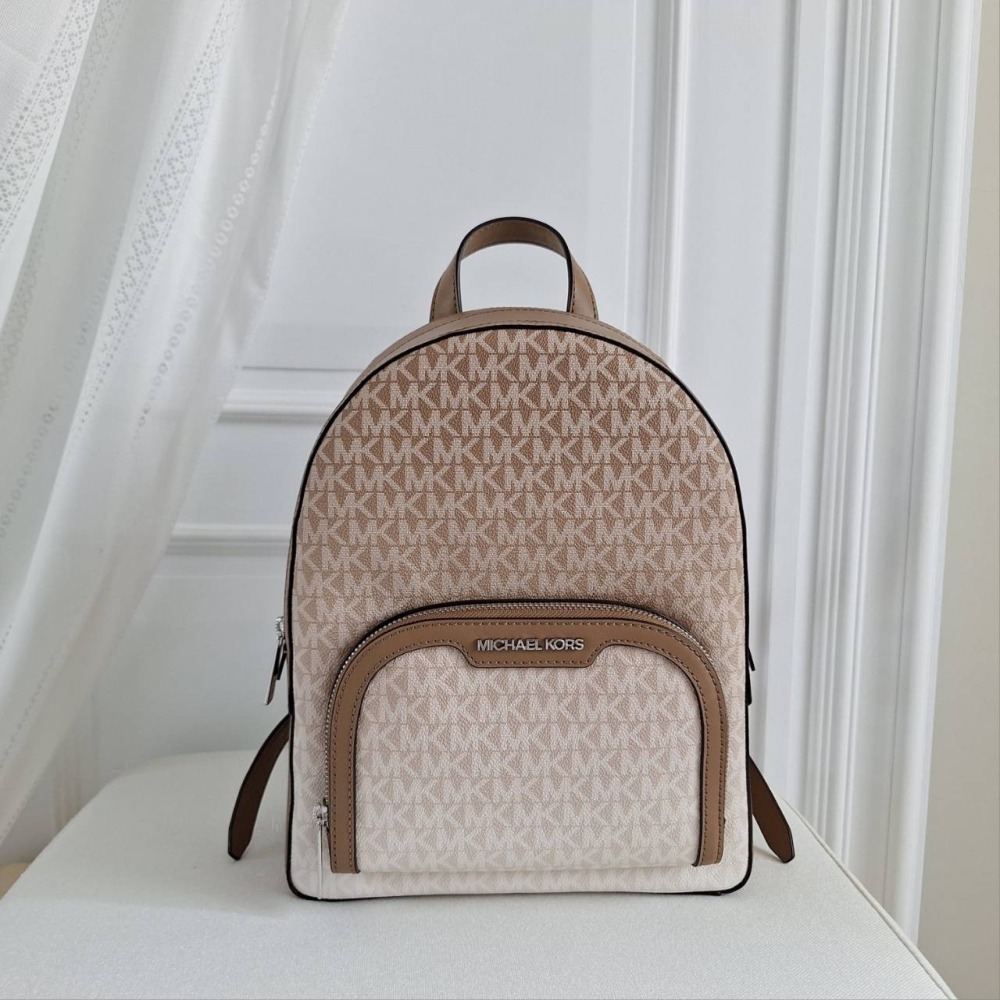 【現貨】MICHAEL KORS Mk Jaycee 中款後背包 雙拉鍊層 可放長夾 快速出貨🐶美國代購正品-細節圖3