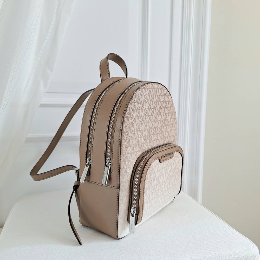 【現貨】MICHAEL KORS Mk Jaycee 中款後背包 雙拉鍊層 可放長夾 快速出貨🐶美國代購正品-細節圖4