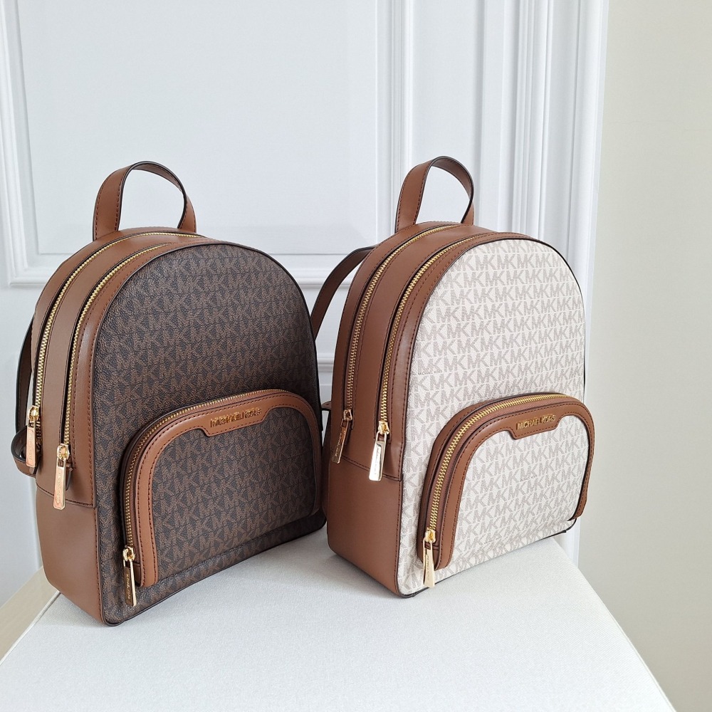 【現貨】MICHAEL KORS Mk Jaycee後背包 中款後背包 雙拉鍊層  快速出貨 🐶美國代購正品-細節圖2