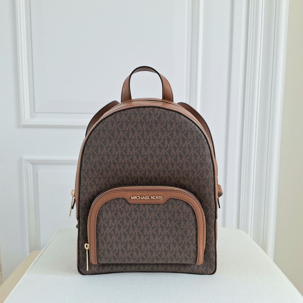 【現貨】MICHAEL KORS Mk Jaycee後背包 中款後背包 雙拉鍊層  快速出貨 🐶美國代購正品-細節圖3
