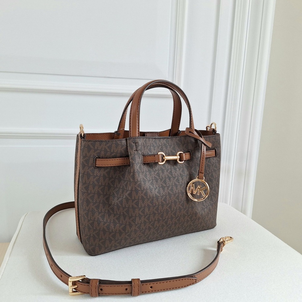 【現貨】MICHAEL KORS Mk CARSON 三層小托特包 手提包 斜背包 可快速出貨 🐶美國代購正品-細節圖2