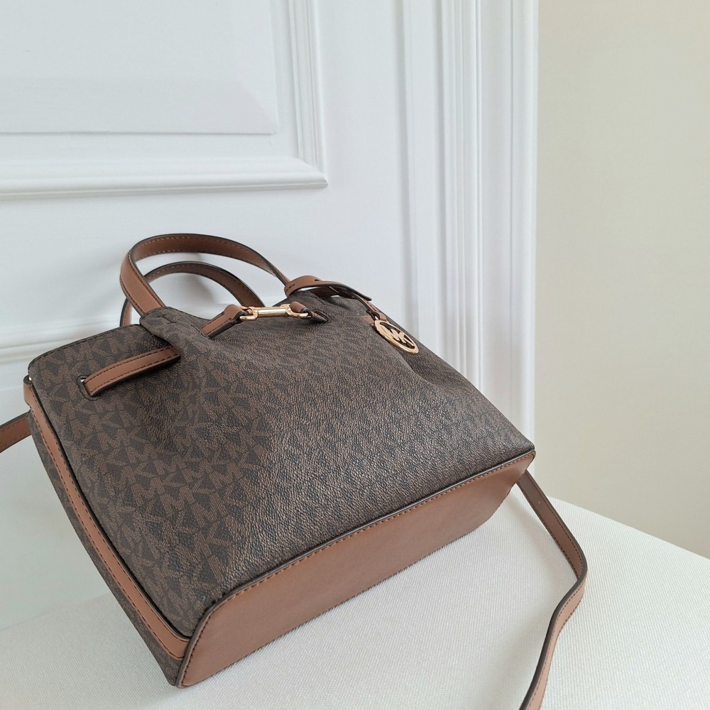 【現貨】MICHAEL KORS Mk CARSON 三層小托特包 手提包 斜背包 可快速出貨 🐶美國代購正品-細節圖4