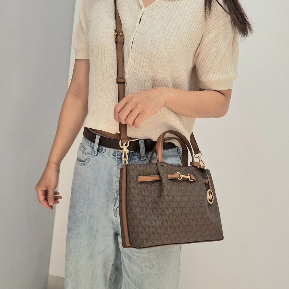 【現貨】MICHAEL KORS Mk CARSON 三層小托特包 手提包 斜背包 可快速出貨 🐶美國代購正品-細節圖10