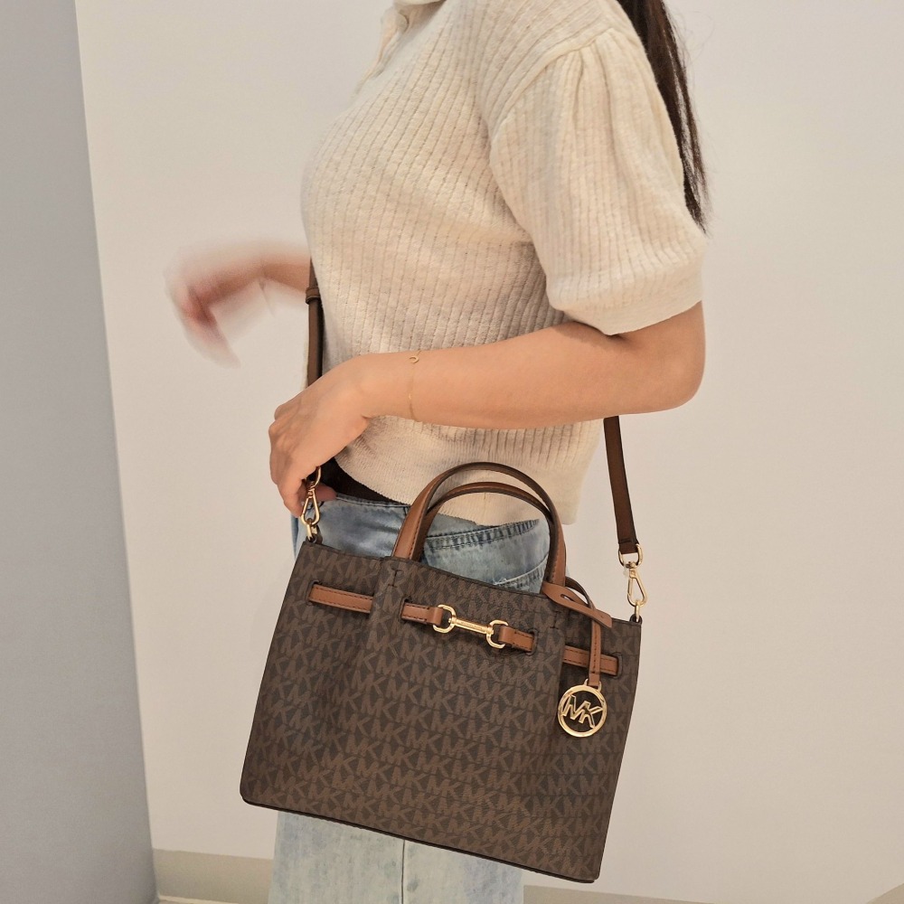 【現貨】MICHAEL KORS Mk CARSON 三層小托特包 手提包 斜背包 可快速出貨 🐶美國代購正品-細節圖11