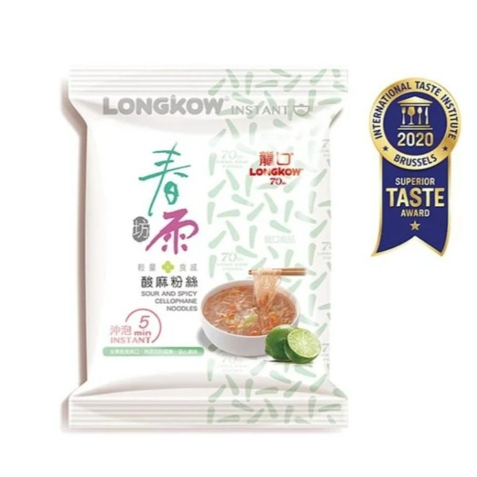 【嚴選SHOP】龍口 春雨坊 酸麻粉絲/冬菜粉絲 64g單包販售 全素 冬粉 細粉 粉絲 沖泡麵 即時泡麵【Z244】-細節圖2