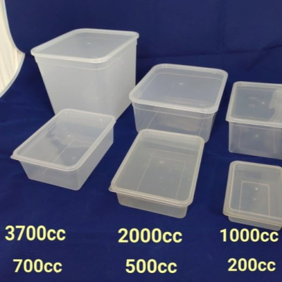 【嚴選SHOP】1入含蓋 大尺寸餅乾盒 2000CC/3700CC保鮮盒 PP盒 密封盒 透明塑膠盒 發酵桶【S037】