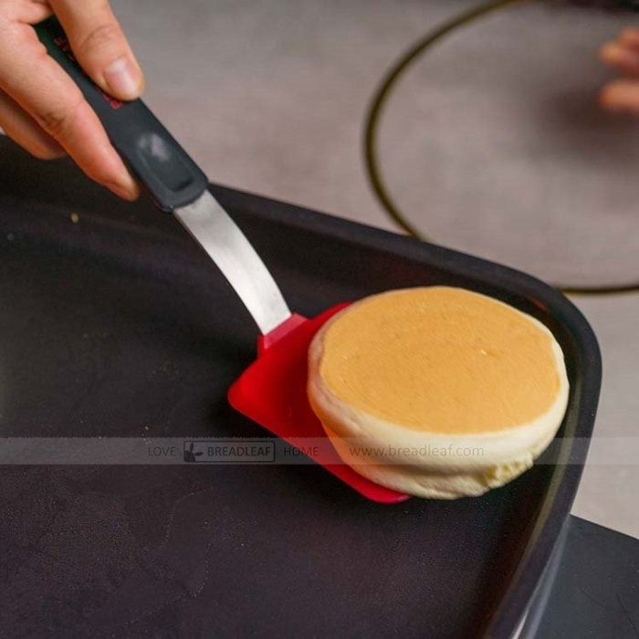 【嚴選SHOP】BreadLeaf 紅色平底小煎鏟 前端超薄設計鍋鏟 矽膠料理鏟 餅乾曲奇鏟 鏟子 小紅鏟【B117】-細節圖3