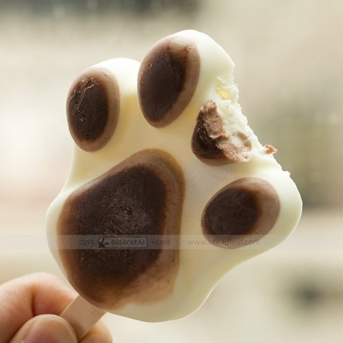 【嚴選SHOP】Breadleaf 2連貓爪造型冰棒模 雪糕模具 食品級矽膠 DIY烘焙模具【B068】-細節圖8