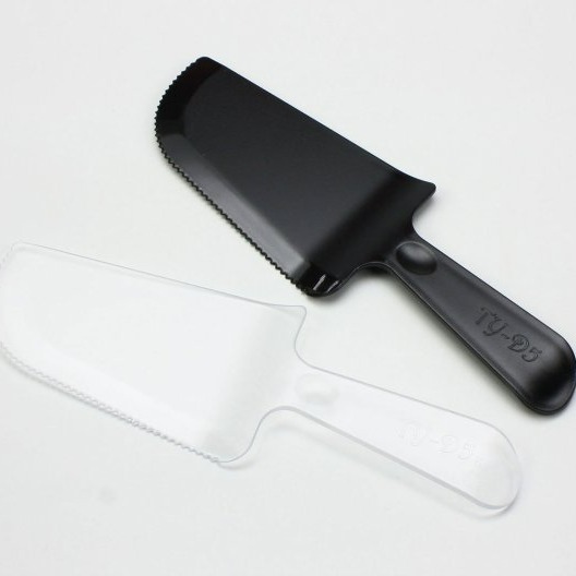 【嚴選SHOP】10入 彩色蛋糕刀 單支獨立包裝 加厚磨砂 生日蛋糕刀 蛋糕托刀 三角托刀 塑膠刀 甜點刀【W014】-細節圖2