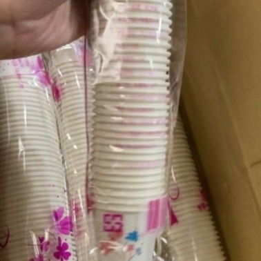 【嚴選SHOP】1條50入 免洗紙杯 6.5oz 180cc 耐熱紙杯 衛生紙杯 花紋色彩紙杯 免洗杯 杯子【C160】-細節圖2