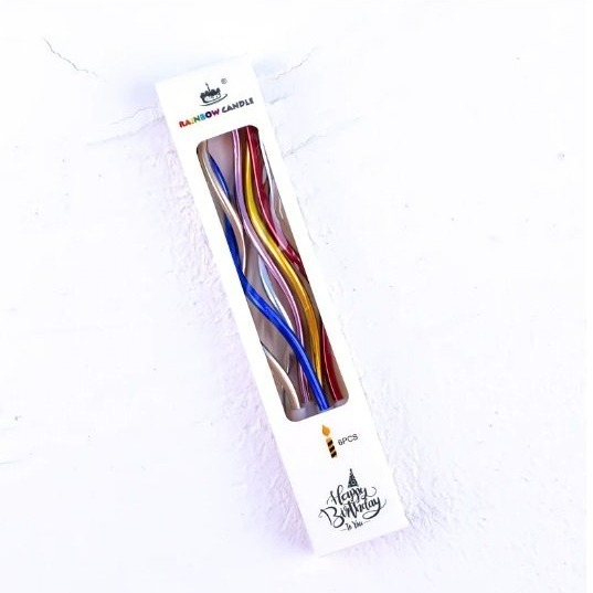 【嚴選SHOP】曲線鍍金蠟燭 生日蠟燭 蛋糕蠟燭 無煙蠟燭 金色 銀色 蠟燭 生日蛋糕 創意 婚慶 派對蠟燭【K262】-細節圖8