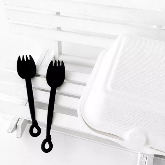 【嚴選SHOP】台灣製造 30入 霧面圈圈匙叉 圓圈叉勺 pp材質叉 耐熱叉子 餐叉 沙拉叉子 叉勺 叉匙【W042】-細節圖4