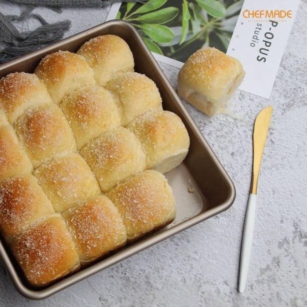 【嚴選SHOP】Chefmade 學廚 8吋四方深烤盤 古早味蛋糕模 正方形烤盤 麵包烤盤 正方深烤盤【WK9040】-細節圖6