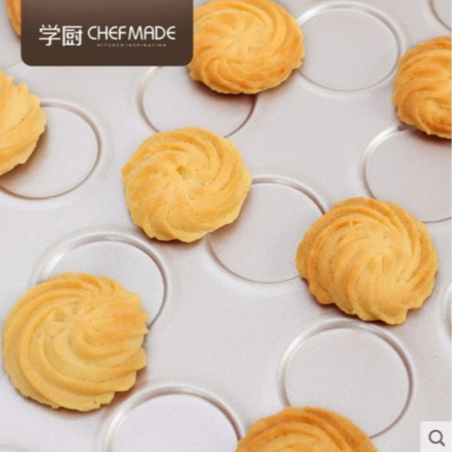 【嚴選SHOP】Chefmade學廚30連馬卡龍烤盤 曲奇烤盤 擠花餅乾不沾模 曲奇餅小奶酥造型餅乾模【WK9249】-細節圖6