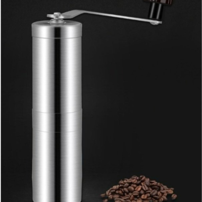 【嚴選SHOP】便攜式 304不鏽鋼磨豆機 陶瓷芯手搖磨豆機 不鏽鋼咖啡機 磨粉機 磨咖啡豆機 手動磨豆機【K134】