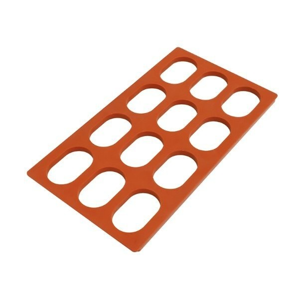 【嚴選SHOP】台灣製 三能《UNOPAN》12連達克瓦茲模 達克瓦茲烤模 可進烤箱 矽膠達克瓦茲模【UN33110】-細節圖2