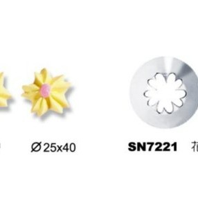 【嚴選SHOP】【SN7211】三能 櫻花花嘴 花嘴155 花嘴156-小 不鏽鋼擠花嘴 櫻花曲奇裱花嘴 SN7221-細節圖3