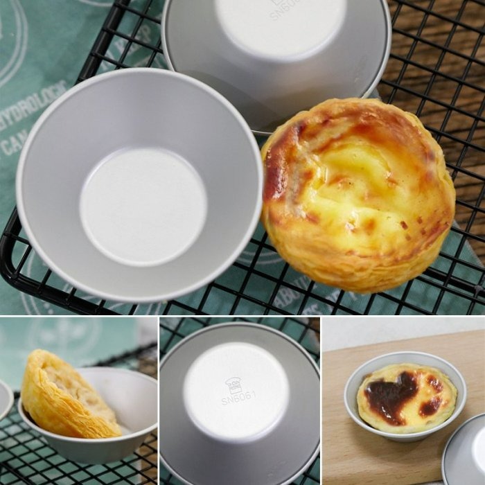 【嚴選SHOP】【SN60615】三能 台灣製 蛋塔模-5入(陽極) 鋁合金蛋塔模 蛋塔模具 三能模具 SN6061-細節圖3