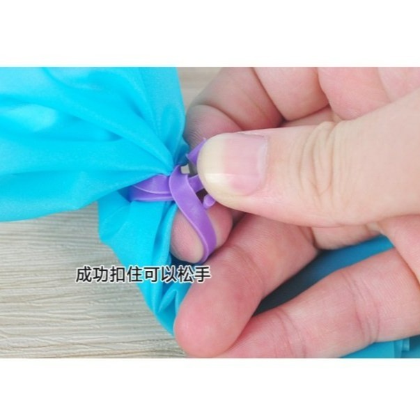 【嚴選SHOP】擠花袋固定圈 擠花袋固定帶 奶油裱花袋紮帶 封口橡皮圈矽膠固定環擠花袋 輔助環 防漏圈 綁圈【K198】-細節圖7