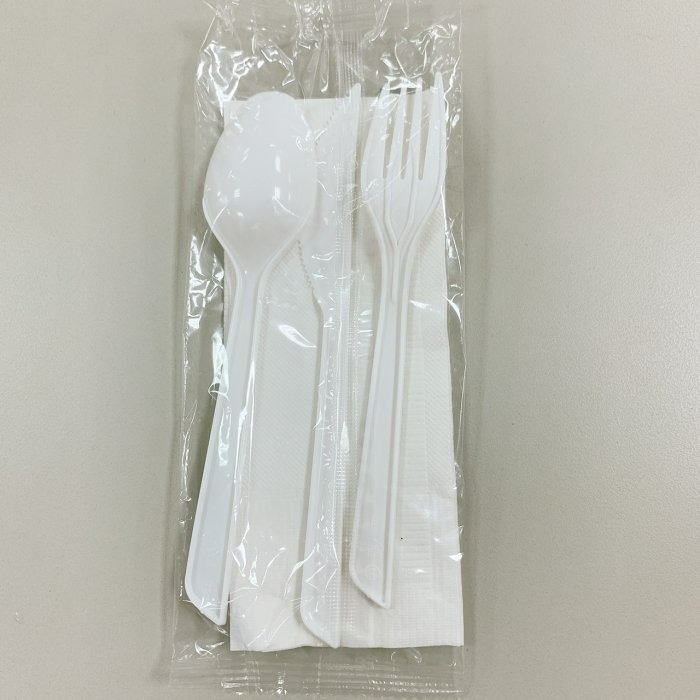 【嚴選SHOP】四合一餐具組 免洗餐具組 獨立包裝餐包組 免洗湯匙 塑膠餐具 免洗餐具 免洗叉子 免洗刀子【W037】-細節圖2