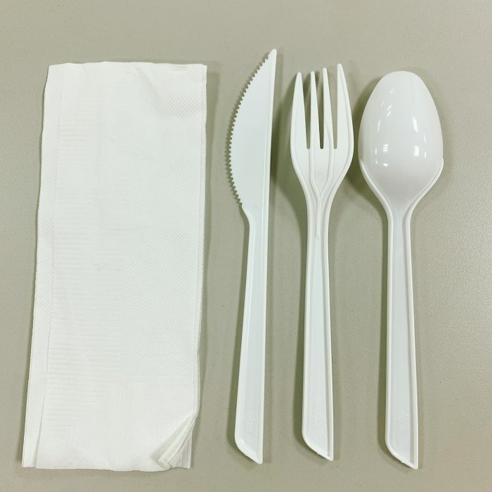 【嚴選SHOP】四合一餐具組 免洗餐具組 獨立包裝餐包組 免洗湯匙 塑膠餐具 免洗餐具 免洗叉子 免洗刀子【W037】-細節圖3