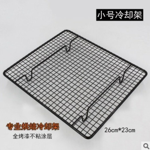 【嚴選SHOP】3種尺寸蛋糕冷卻架 不沾麵包冷卻架 黑色冷却架 餅乾曬涼架 冷晾網 烤箱架 冷卻架 烘焙架子【K150】-細節圖6